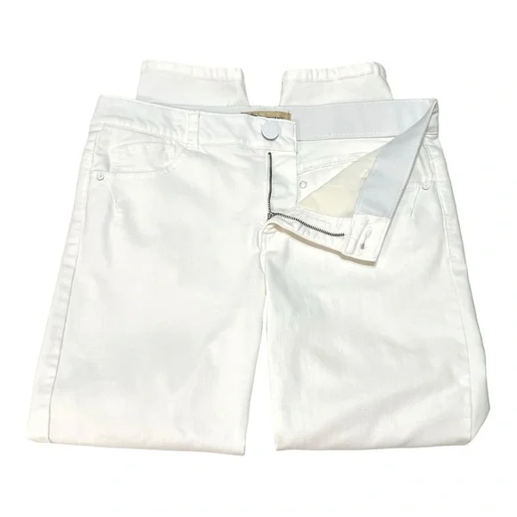 Democracy Abroad Technology Optic White Stretch Skinny Jeans Women’s 12 - Picture 10 of 14